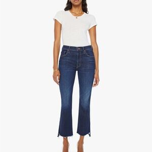Mother The Insider Crop Step Fray Jeans